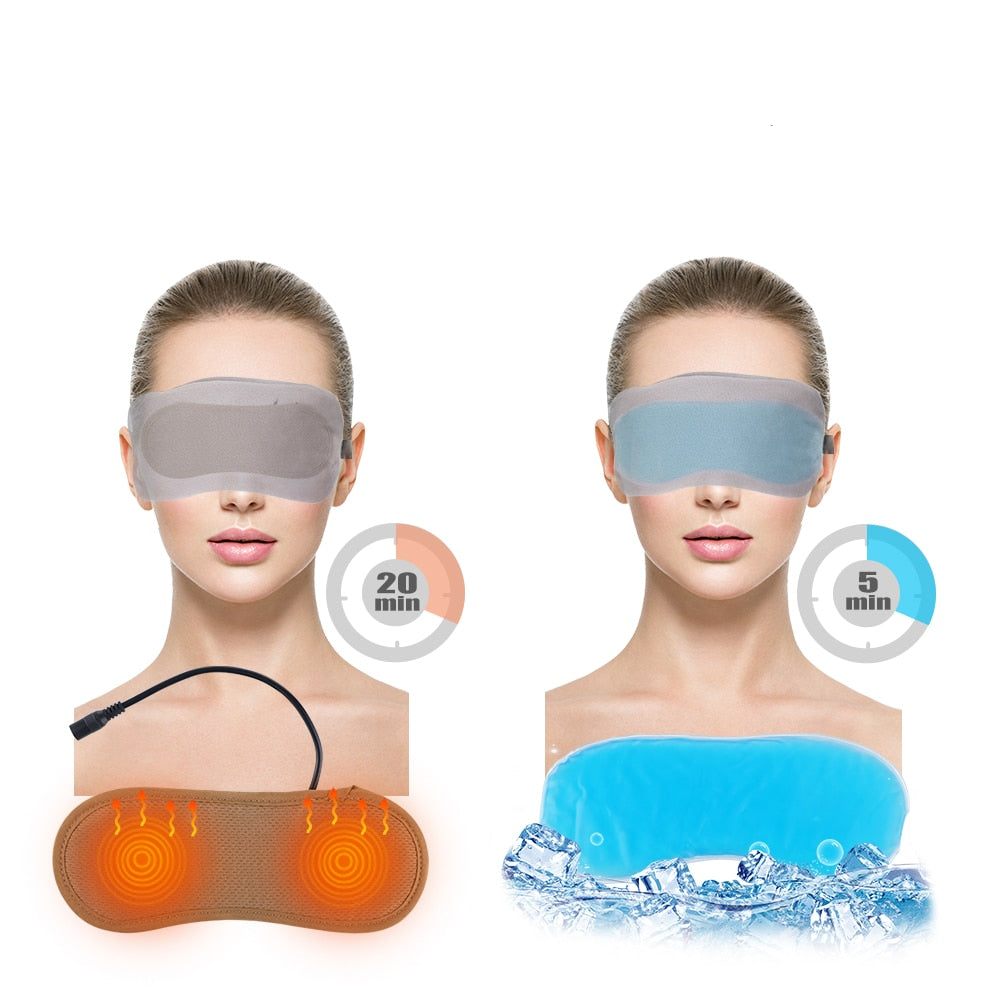 Heated Eye Mask – Warm & Cold Compress for Dry Eyes, Dark Circles & Relaxation